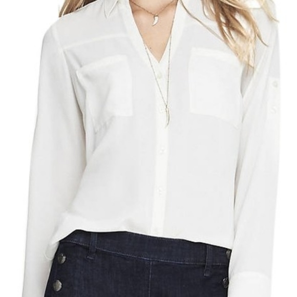 Express Tops - Ivory Portofino Slim Fit